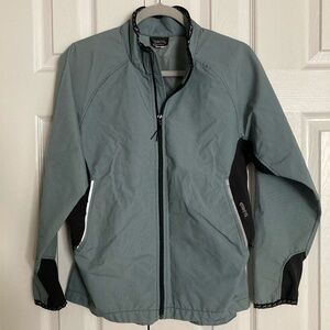 🐎 Kerrits | Slate blue soft-shell windbreaker jacket.